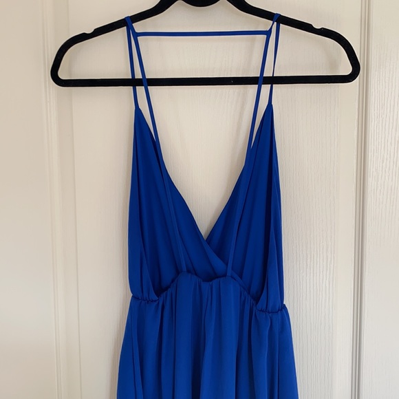 Talula Halter Midi dress- Blue - Picture 5 of 7